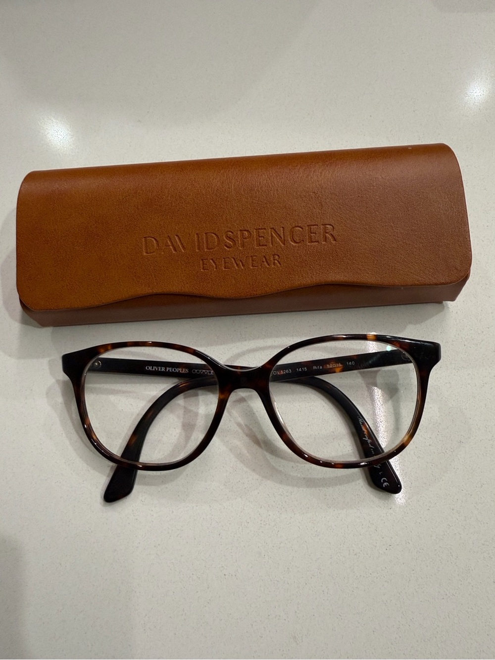 Oliver Peoples Rita OV5263 1415 Tortoise Glasses Frames 52-16-140 + Suede Case